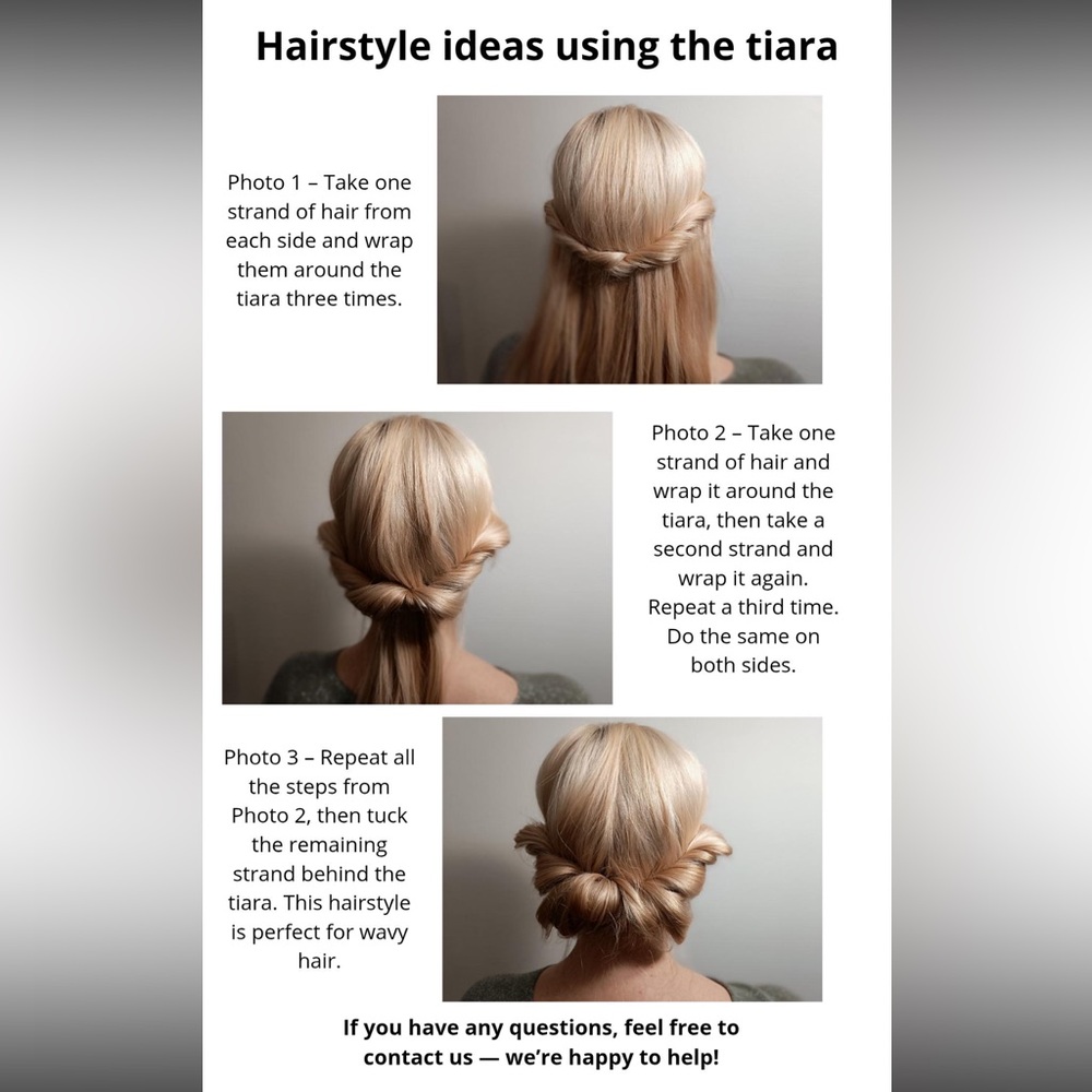 BRAND NEW Blush Pink Bridal Halo Elven Tiara Ceramic Flowers & Crystal Beads